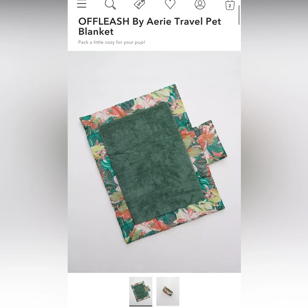 American Eagle Offline OFFLEASH By Aerie Travel Pet Blanket